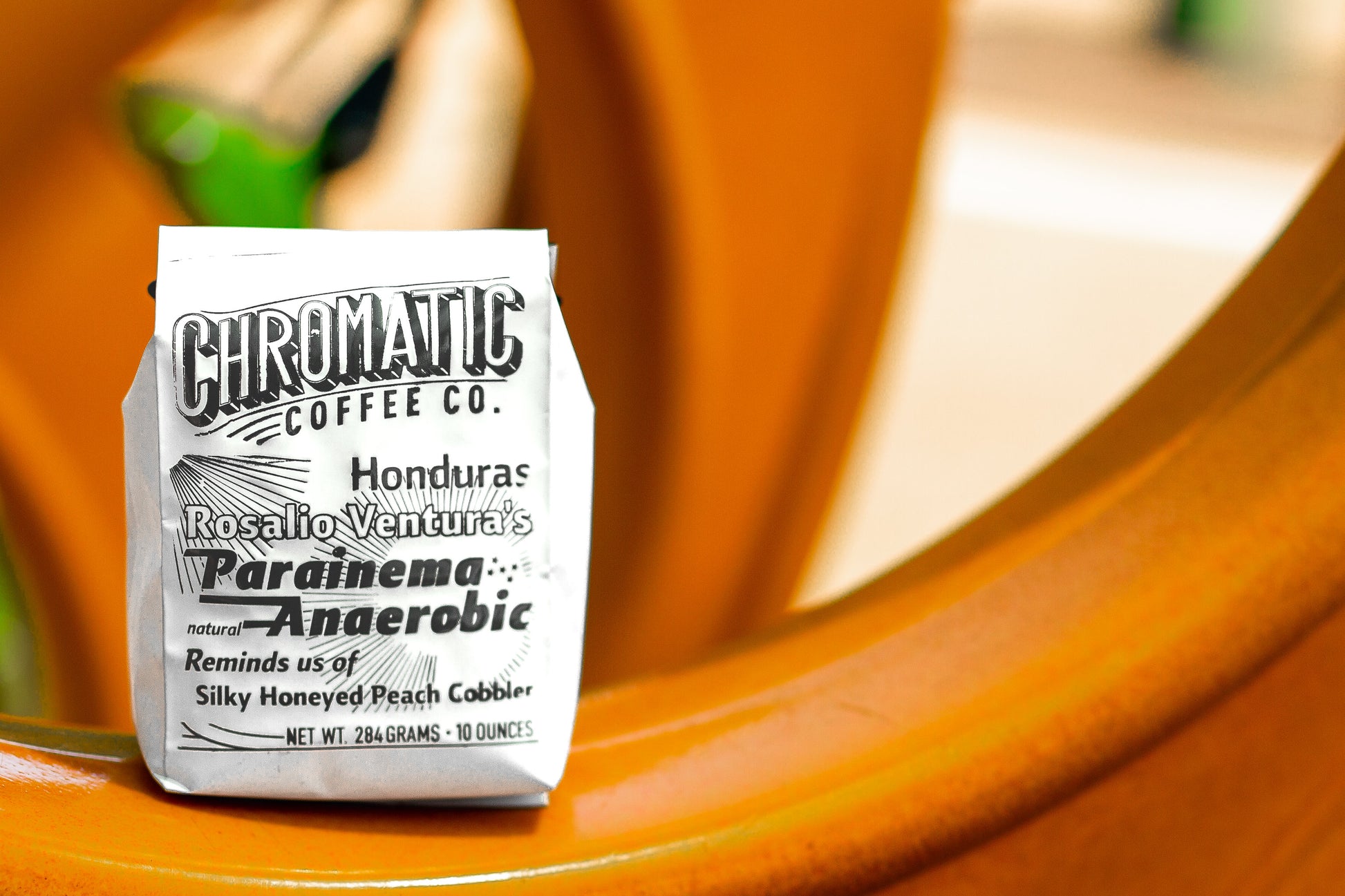 Photo of Honduras Rosalio Parainema Anaerobic on orange lines